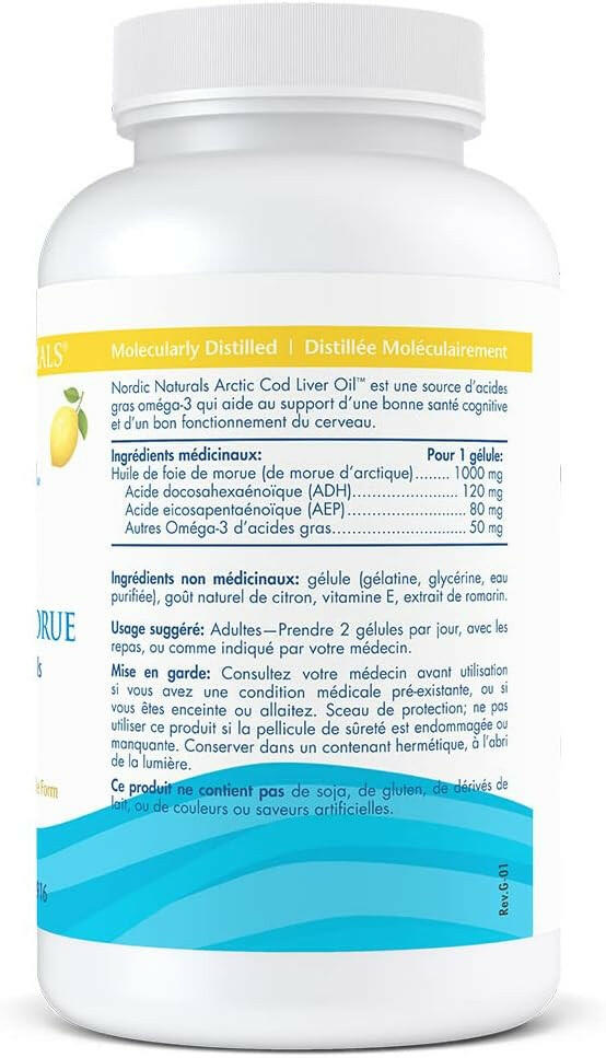 Arctic™ Cod Liver Oil | Nordic Naturals® | 90 Softgels - Coal Harbour Pharmacy
