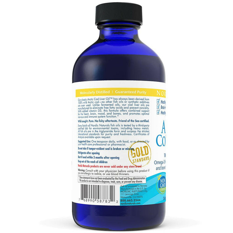 Arctic-D™ Cod Liver Oil Liquid | Nordic Naturals® | 273 mL (8 Ounces) - Coal Harbour Pharmacy