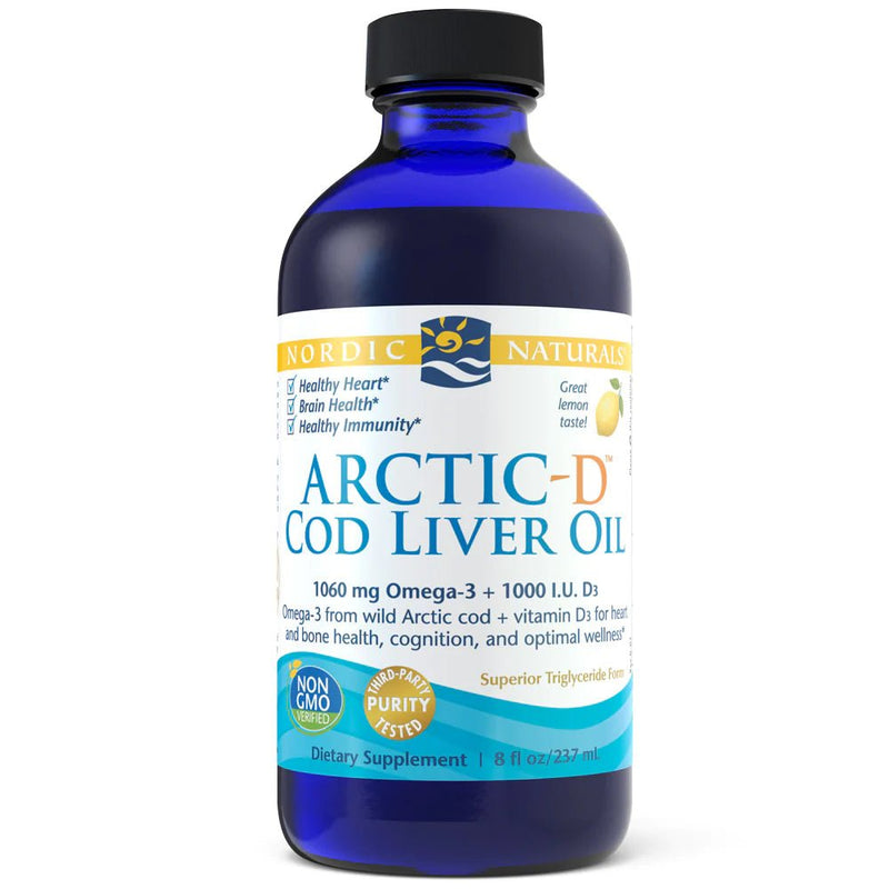 Arctic-D™ Cod Liver Oil Liquid | Nordic Naturals® | 273 mL (8 Ounces) - Coal Harbour Pharmacy
