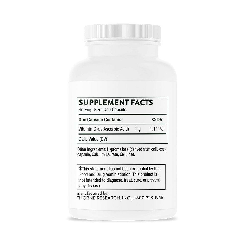 Ascorbic Acid | Thorne® | 60 Capsules - Coal Harbour Pharmacy