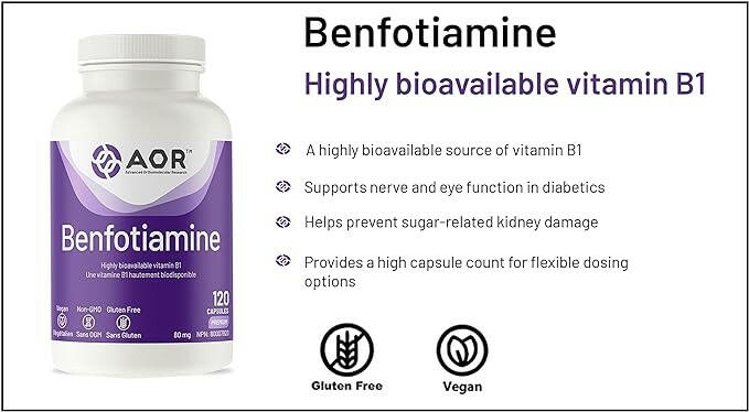 Benfotiamine | AOR™ | 120 Capsules - Coal Harbour Pharmacy