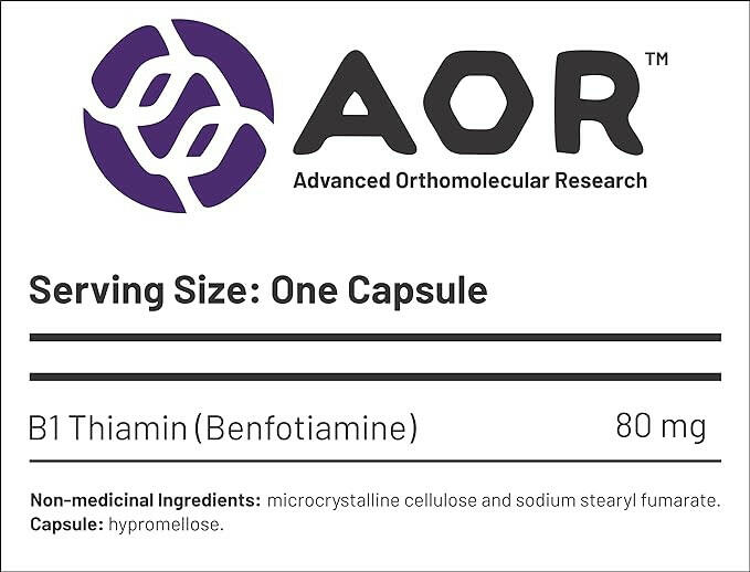 Benfotiamine | AOR™ | 120 Capsules - Coal Harbour Pharmacy