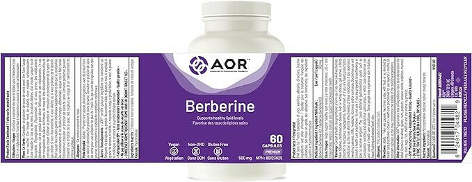 Berberine | AOR™ | 60 Capsules - Coal Harbour Pharmacy