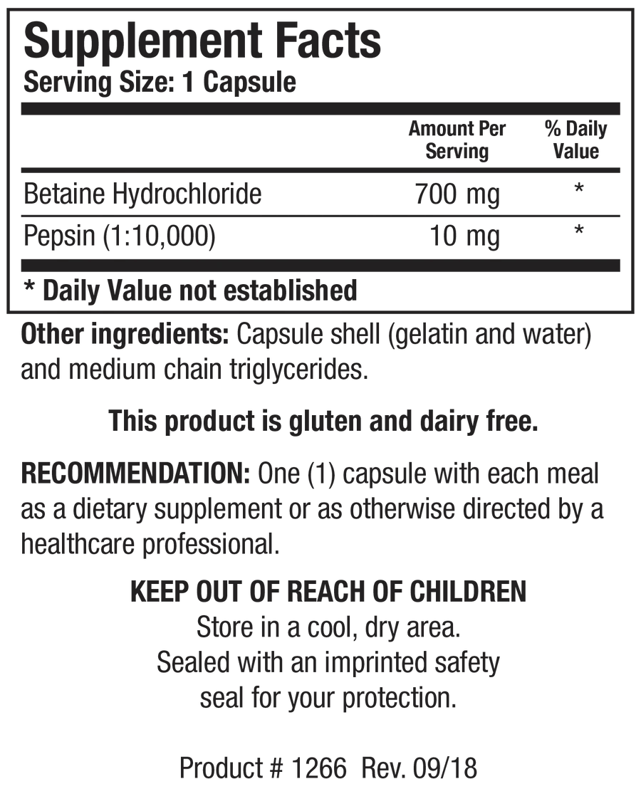 Betaine Plus HP™ | Biotics Research® | 90 Capsules - Coal Harbour Pharmacy