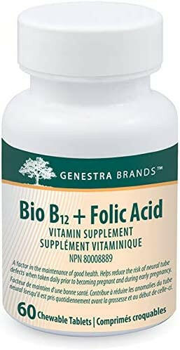 Bio B12 + Folic Acid | Genestra Brands® | 60 Chewable Tablets - Coal Harbour Pharmacy