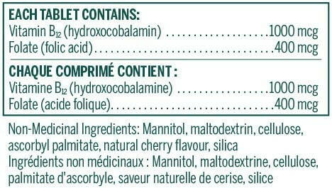 Bio B12 + Folic Acid | Genestra Brands® | 60 Chewable Tablets - Coal Harbour Pharmacy