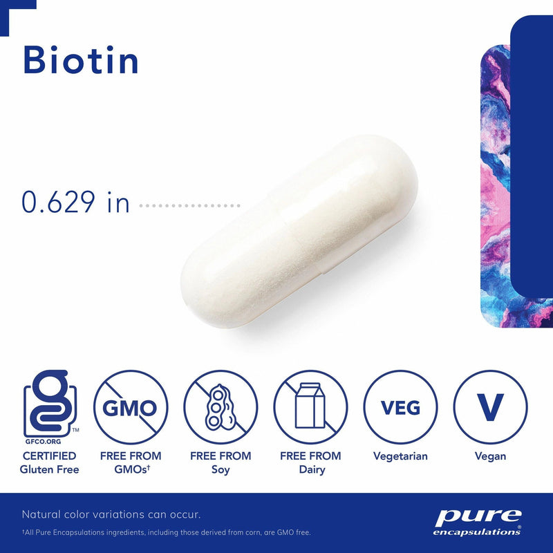 Biotin 8 mg. | Pure Encapsulations® | 120 Capsules - Coal Harbour Pharmacy