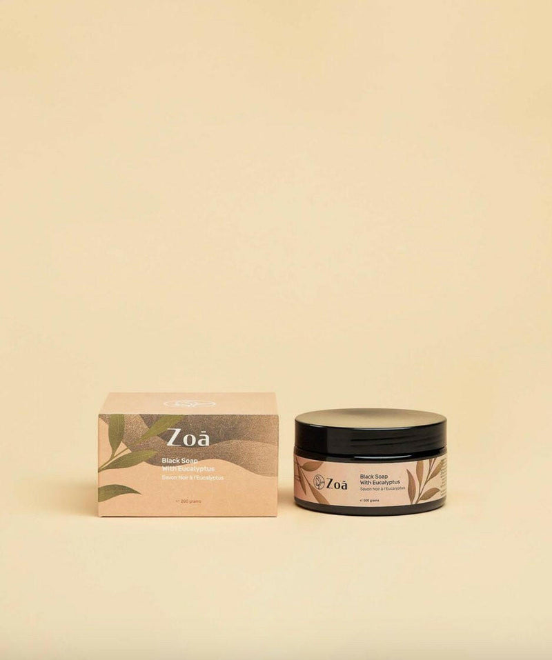 Black Soap With Eucalyptus | Zoā | e 200 grams - Coal Harbour Pharmacy