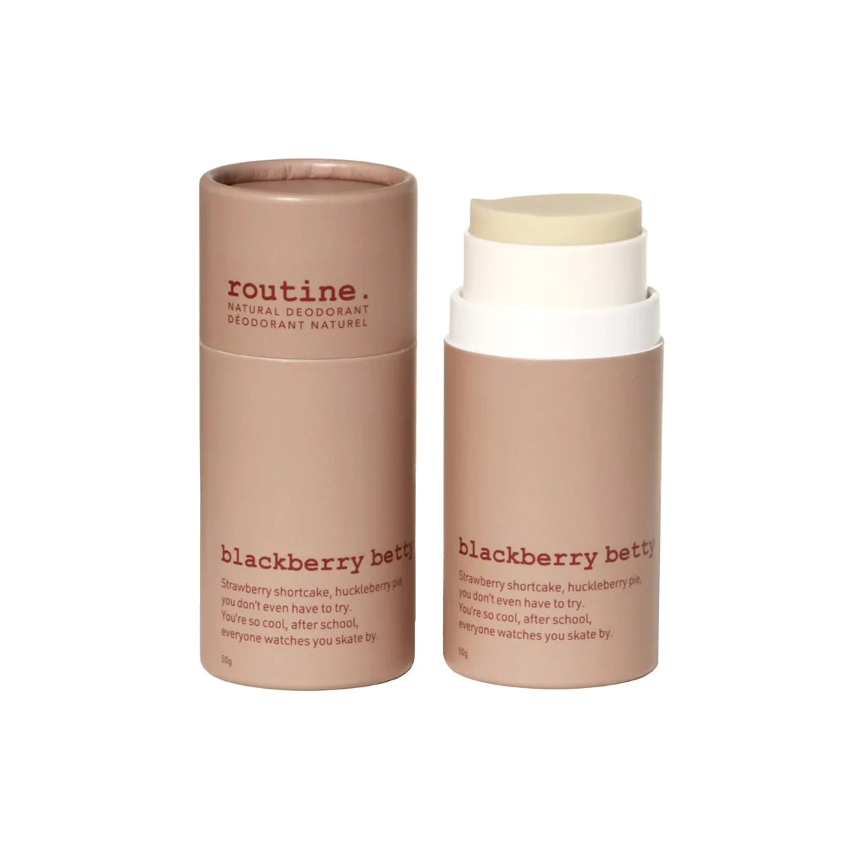 Blackberry Betty (Original & Baking Soda free) Deodorant | routine. | 5G Mini & 58G Jar & 50G Stick - Coal Harbour Pharmacy