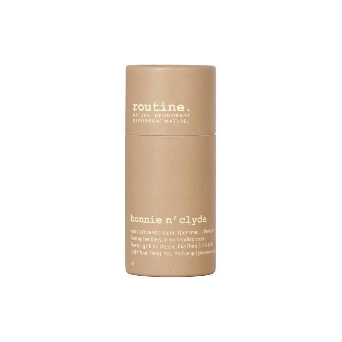 Bonnie n' Clyde (Unscented) Deodorant | routine. | 5G Mini & 58G Jar & 50G Stick - Coal Harbour Pharmacy
