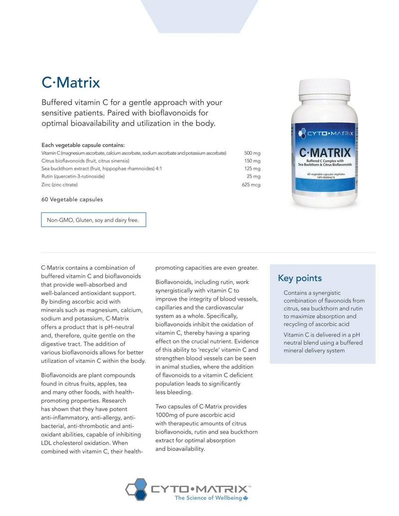 C Matrix | Cytomatrix® | 60 Vegetable Capsules - Coal Harbour Pharmacy