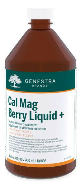 Cal : Mag Berry Liquid + | Genestra Brands® | 450 ml Liquid - Coal Harbour Pharmacy