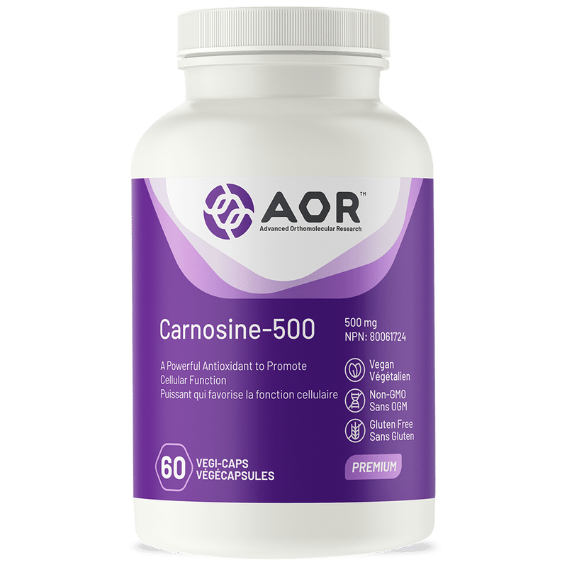 Carnosine-500 | AOR™ | 60 Capsules - Coal Harbour Pharmacy