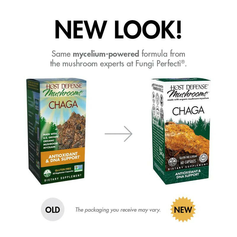 Chaga Capsules | Host Defense® Mushrooms™ | 60 Capsules - Coal Harbour Pharmacy