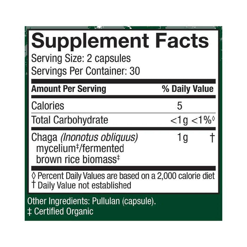 Chaga Capsules | Host Defense® Mushrooms™ | 60 Capsules - Coal Harbour Pharmacy