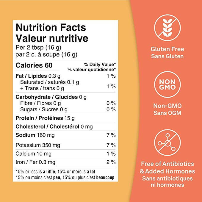 Chicken Bone Broth Powder | Organika® | 300 g - Coal Harbour Pharmacy