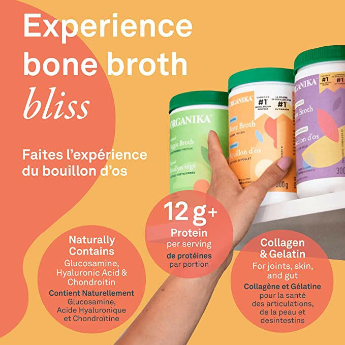 Chicken Bone Broth Powder | Organika® | 300 g - Coal Harbour Pharmacy