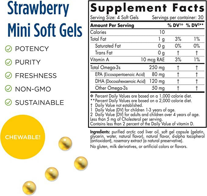 Children's DHA Strawberry | Nordic Naturals® | 90 Chewable Softgels - Coal Harbour Pharmacy