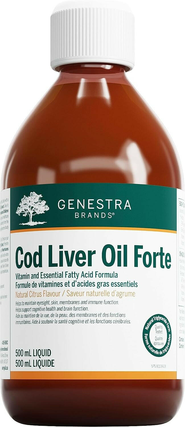Cod Liver Oil Forte by Genestra Brands | Omega-3 & Vitamin A+D Support ...