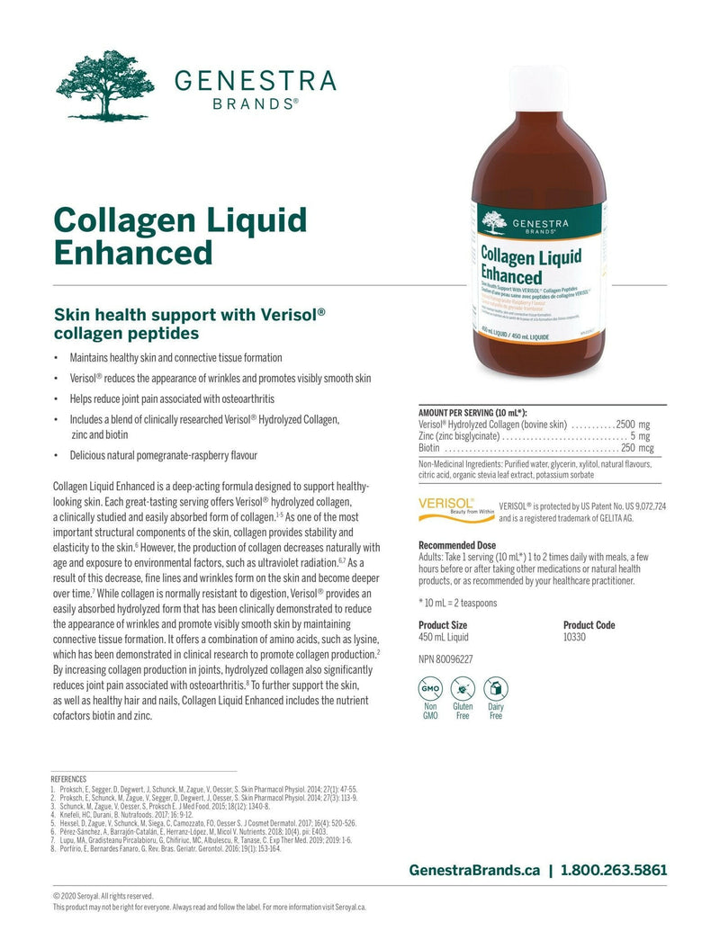 Collagen Liquid Enhanced | Genestra Brands® | 450 mL - Coal Harbour Pharmacy