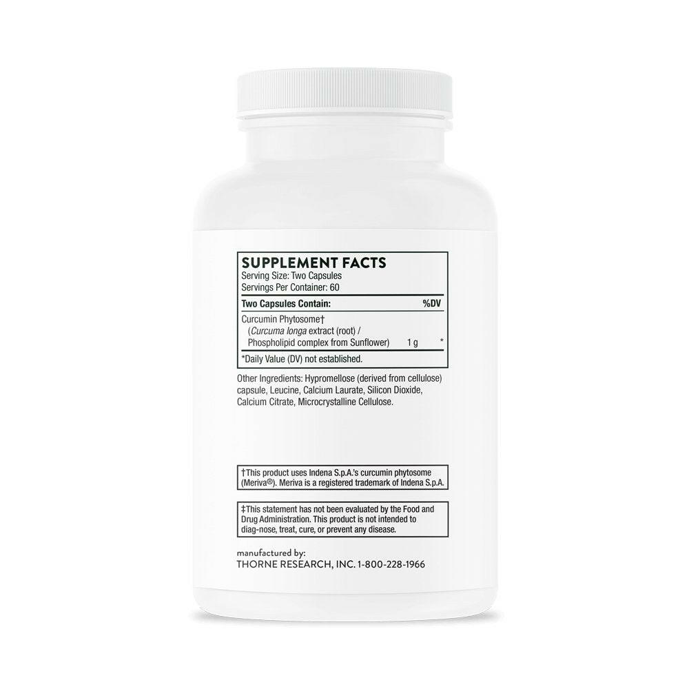 Curcumin Phytosome (formerly Meriva-HP) | Thorne® Research | 60 or 120 Vegetarian Capsules - Coal Harbour Pharmacy