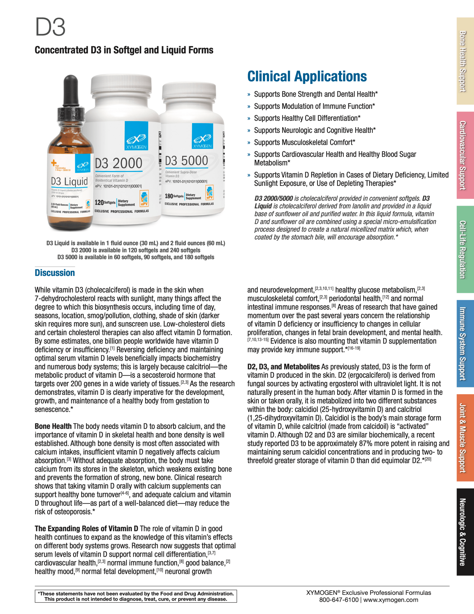 D3 Liquid | XYMOGEN® | 2.03 fl oz - Coal Harbour Pharmacy