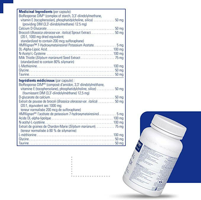 DIM & Detox | Pure Encapsulations® | 60 Vegetable Capsules - Coal Harbour Pharmacy