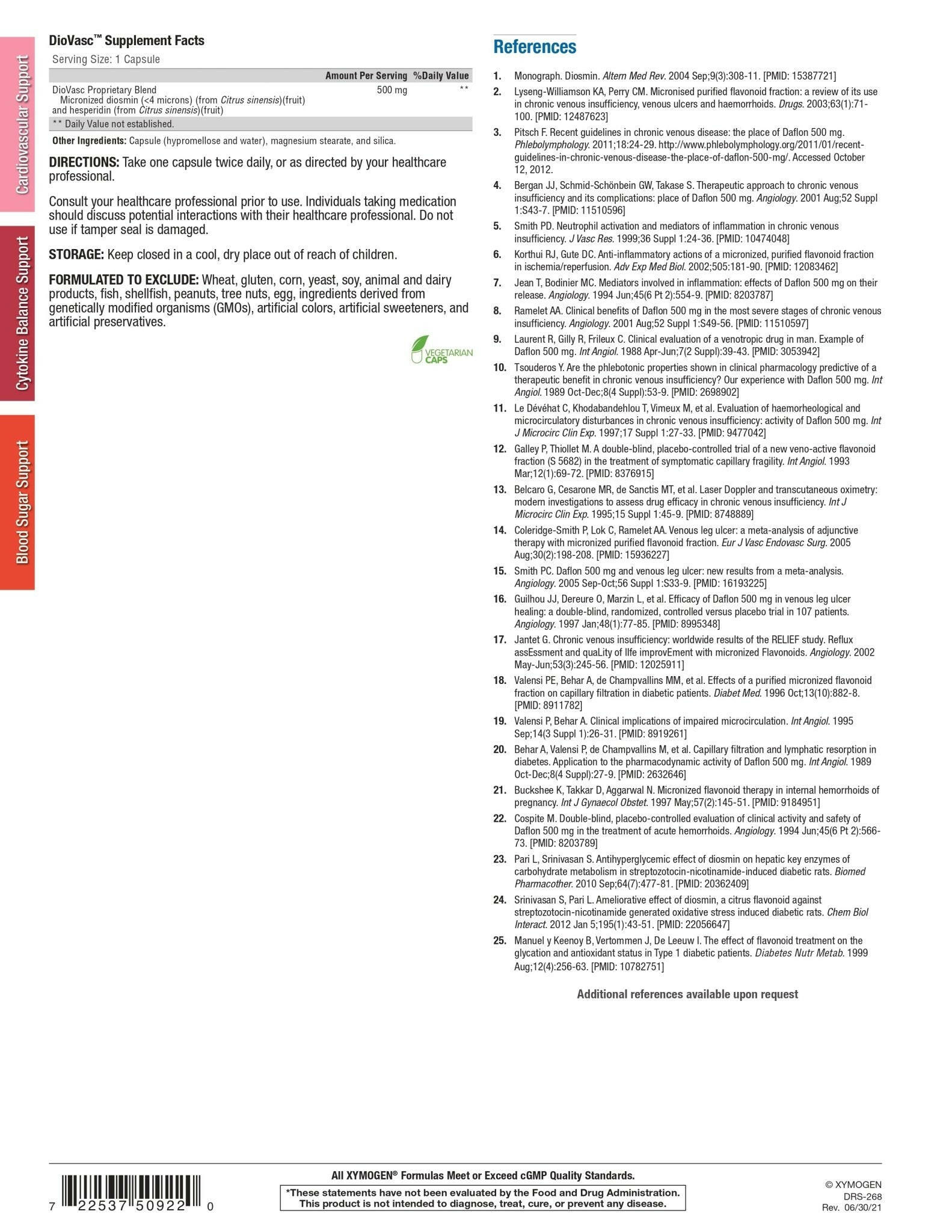 DioVasc™ | Xymogen® | 60 Capsules - Coal Harbour Pharmacy
