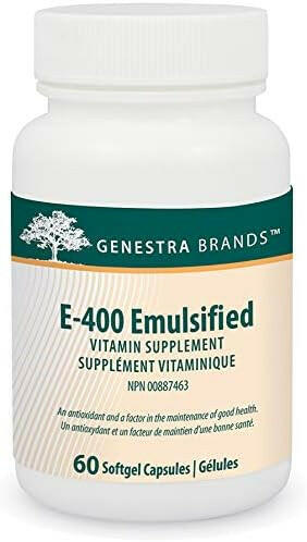 E-400 Emulsified | Genestra Brands® | 60 Softgel Capsules - Coal Harbour Pharmacy