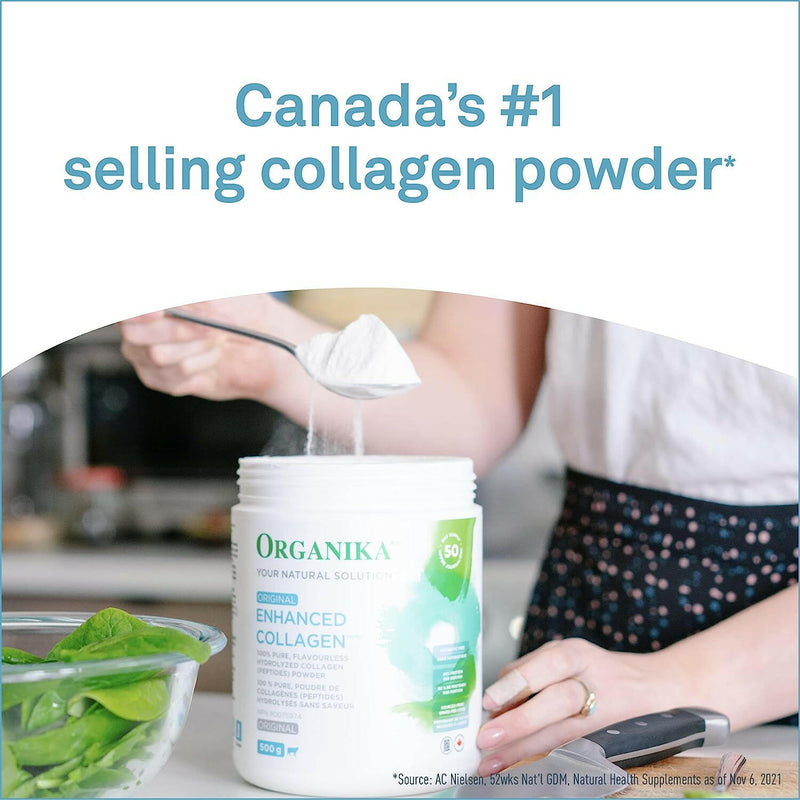 Enhanced Collagen Original Powder | Organika® | 250 grams - Coal Harbour Pharmacy