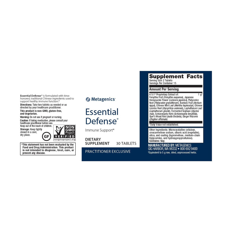 Essential Defense® | Metagenics® | 30 Tablets - Coal Harbour Pharmacy