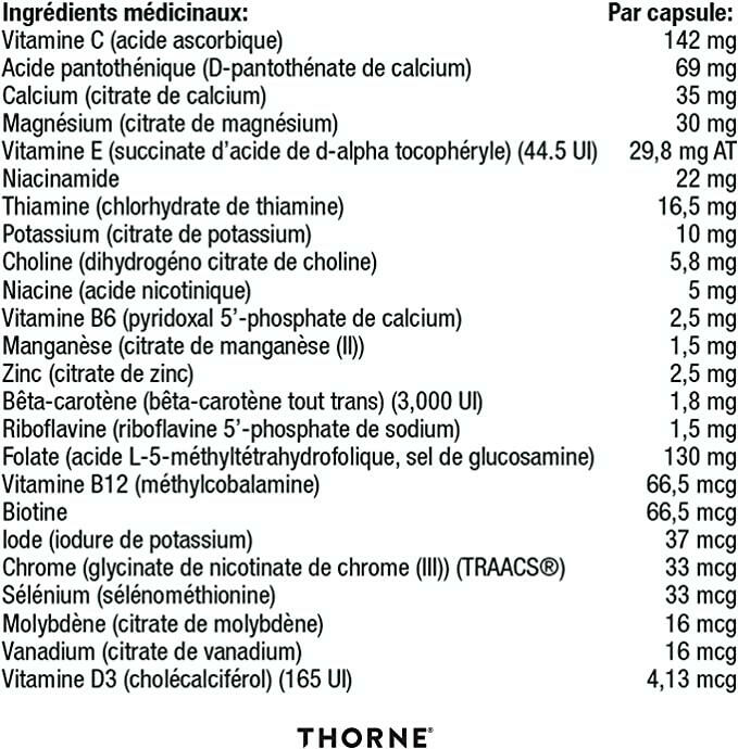 Essential Nutrients 50+(Formerly Multi-Encap) | Thorne® | 180 Capsules - Coal Harbour Pharmacy