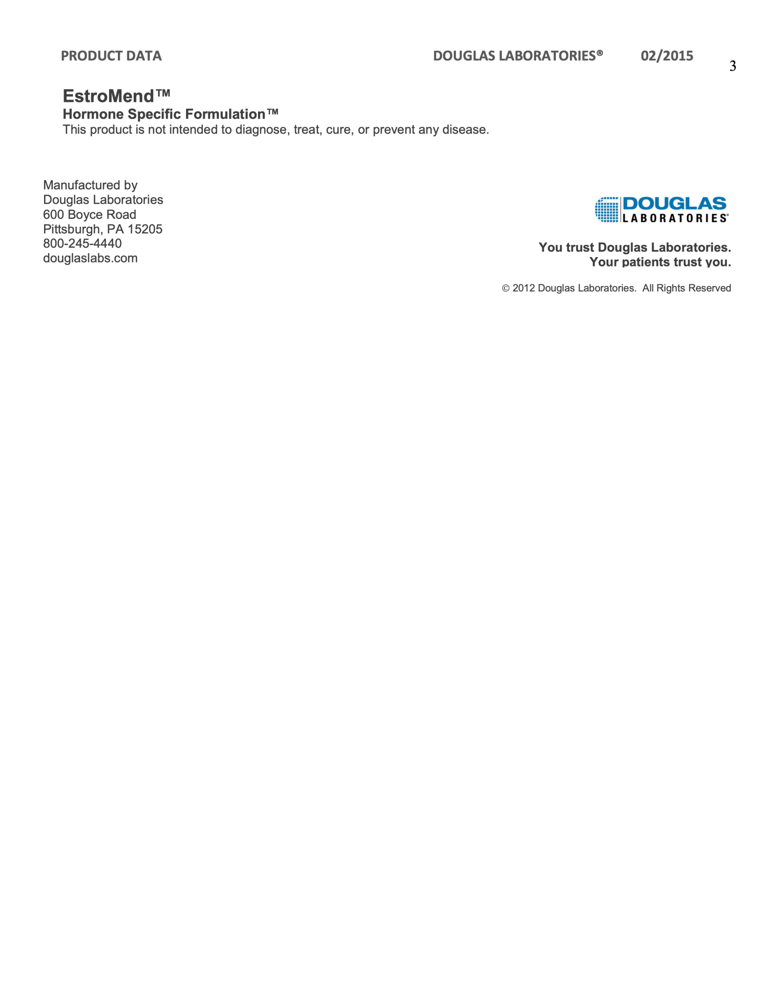 Estromend™ | Douglas Laboratories® | 120 Capsules - Coal Harbour Pharmacy