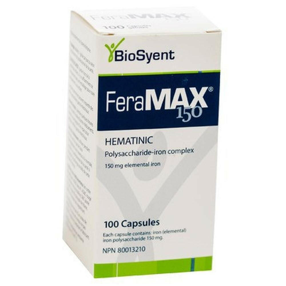 FeraMAX® Pd Therapeutic 150 | BioSyent | 30 or 100 Capsules - Coal Harbour Pharmacy