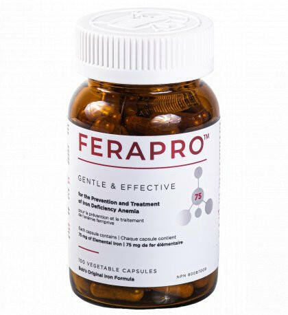 FERAPRO™ ‎(30mg, 75mg, and 150mg) | Bob's Iron Formula | 100 Veggie Capsules - Coal Harbour Pharmacy