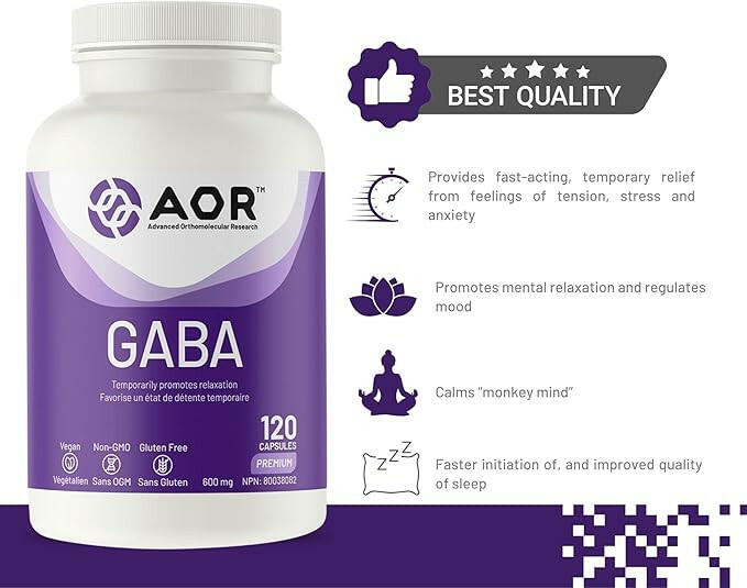 GABA | AOR™ | 60 or 120 Capsules - Coal Harbour Pharmacy