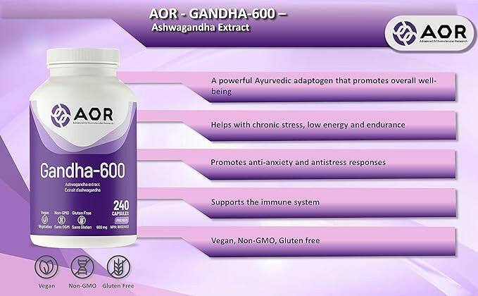 Gandha-600 | Aor™ | 120 or 240 Capsules - Coal Harbour Pharmacy