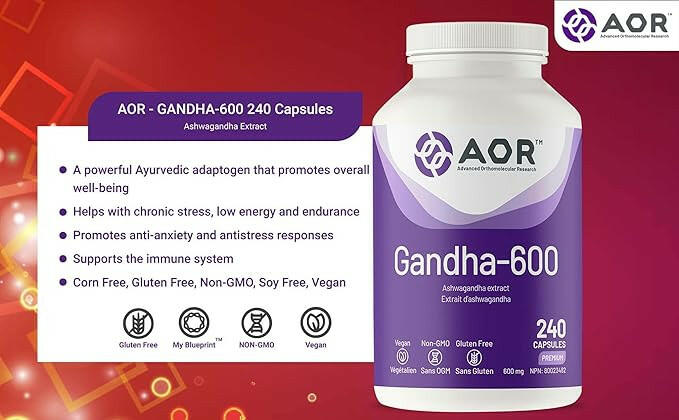 Gandha-600 | Aor™ | 120 or 240 Capsules - Coal Harbour Pharmacy