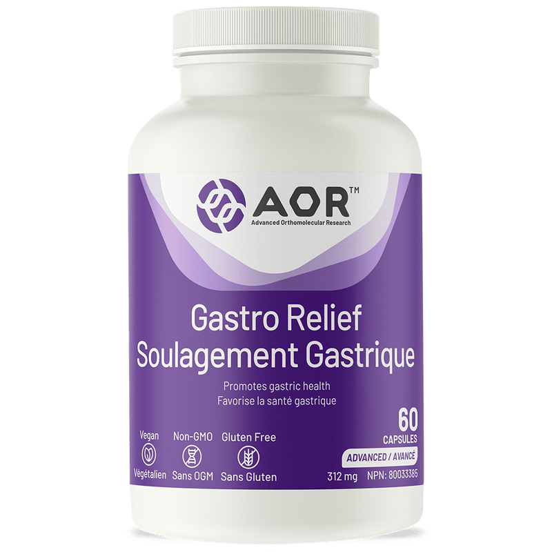 Gastro Relief 312 mg | AOR™ | 60 Capsules - Coal Harbour Pharmacy