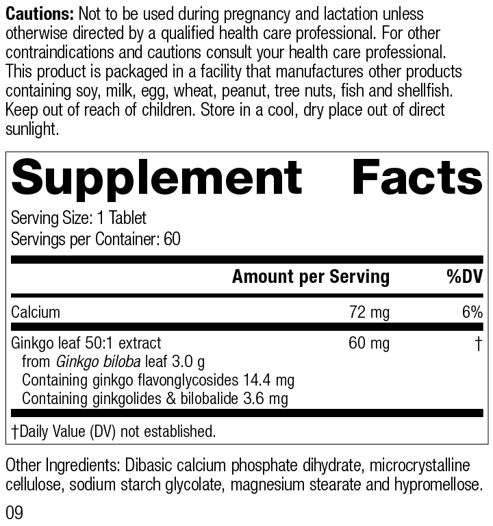 Ginkgo Forte | Mediherb® | 60 Tabs - Coal Harbour Pharmacy
