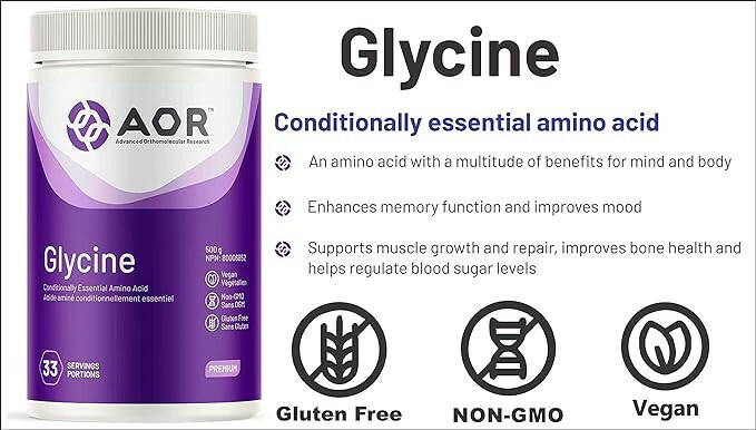 Glycine 500g | AOR™ | 500 gr Powder - Coal Harbour Pharmacy