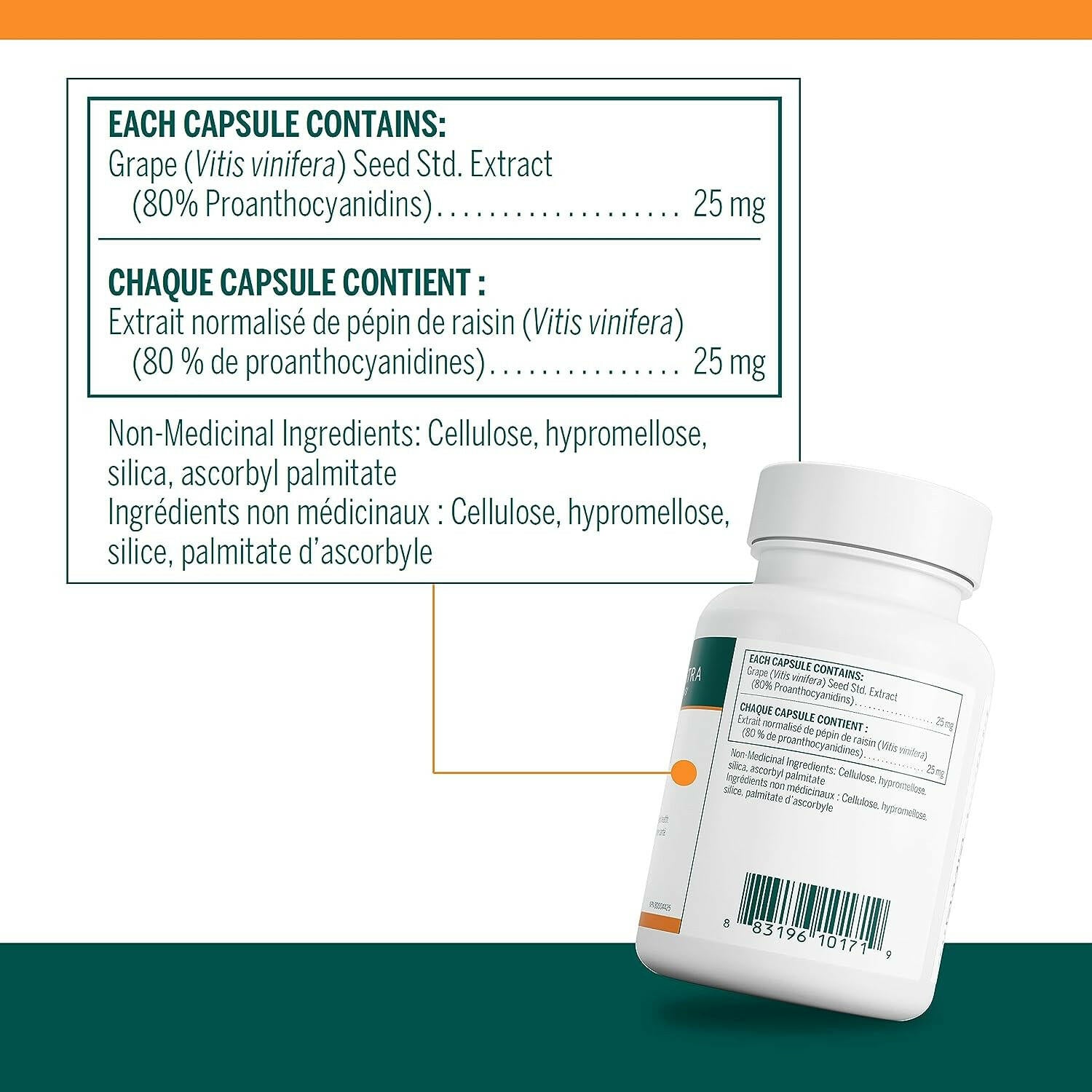 Grapenol | Genestra Brands® | 120 Vegetable Capsules - Coal Harbour Pharmacy