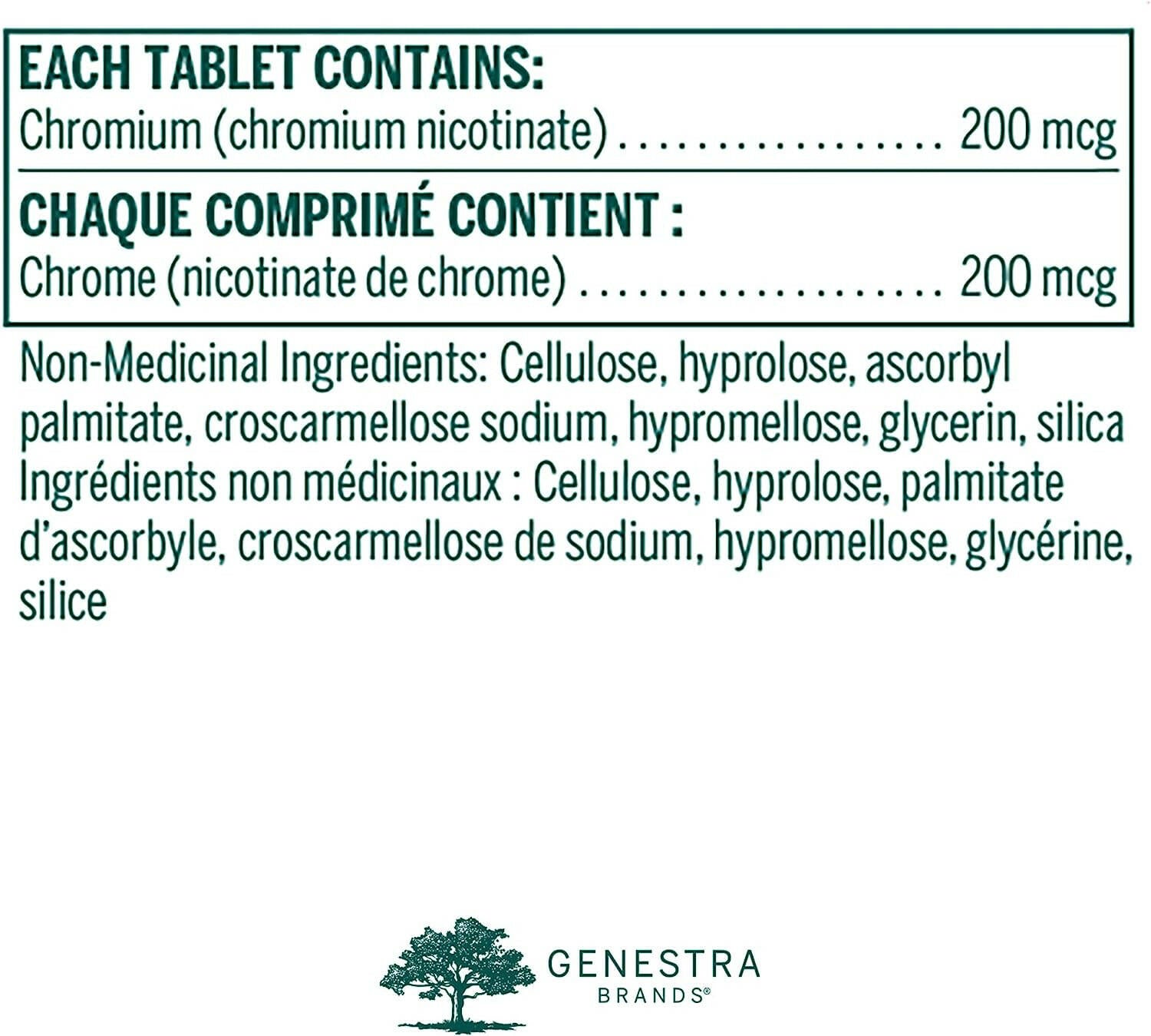 GTF Chromium | Genestra Brands® | 120 Tablets - Coal Harbour Pharmacy