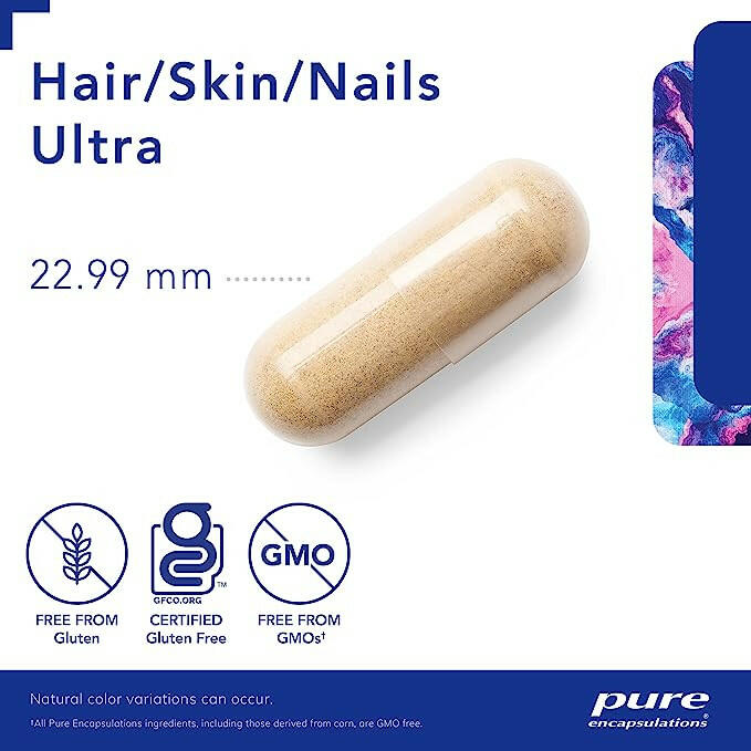 Hair/Skin/Nails Ultra | Pure Encapsulations® | 60 Vegetable Capsules - Coal Harbour Pharmacy