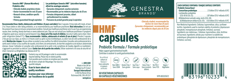 HMF Capsules | Genestra Brands® | 60 Capsules - Coal Harbour Pharmacy