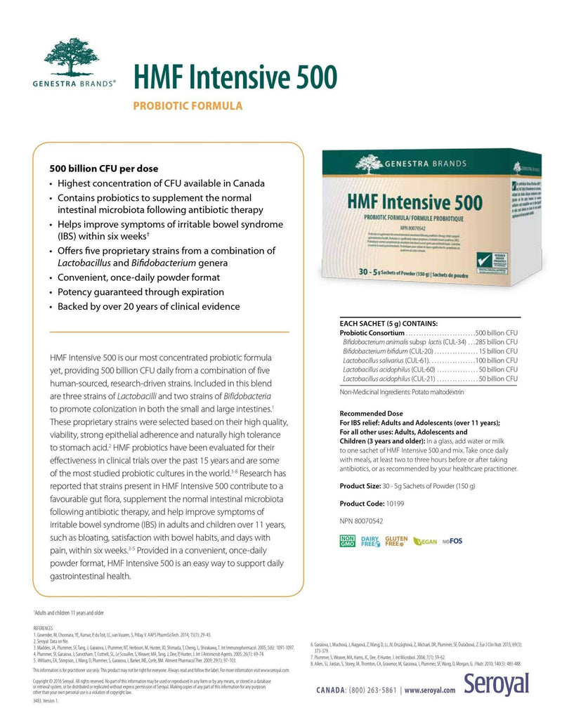 HMF Intensive 500 | Genestra Brand® | 150 Grams - Coal Harbour Pharmacy