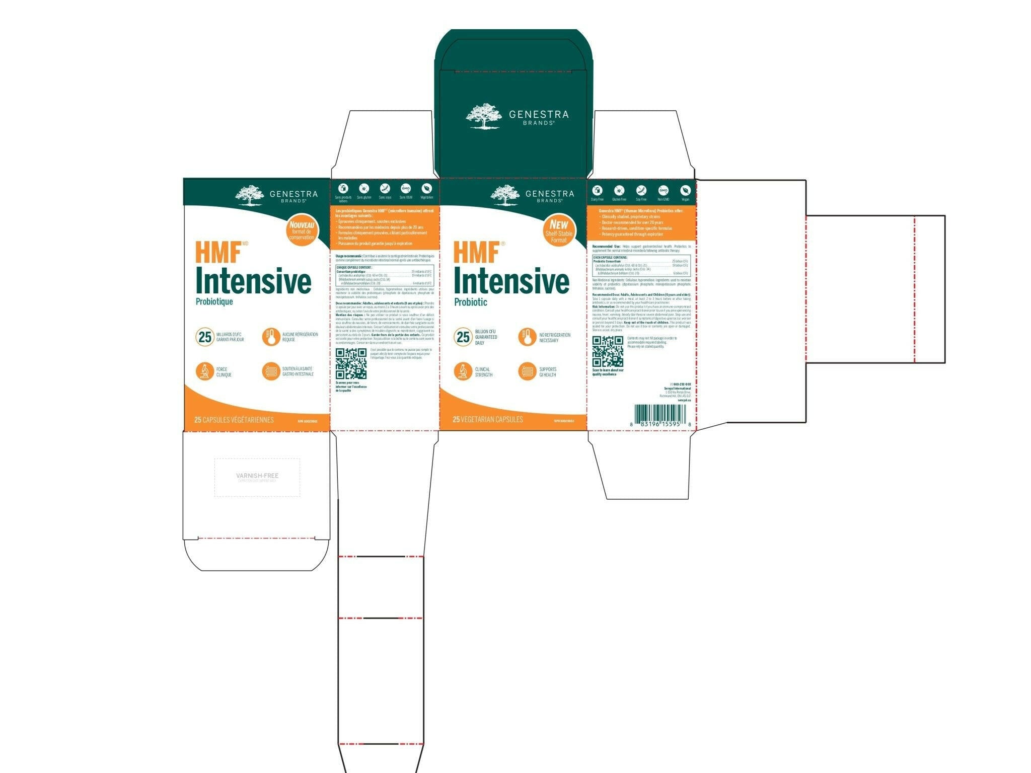 HMF™ Intensive (shelf-stable) | Genestra Brands® | 25 Vegetarian Capsules - Coal Harbour Pharmacy