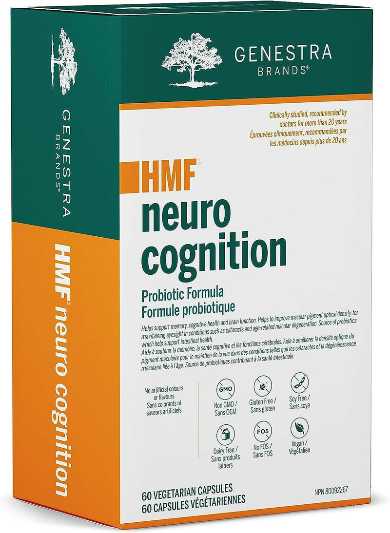 HMF Neuro Cognition | Genestra Brands® | 60 Vegetarian Capsules - Coal Harbour Pharmacy