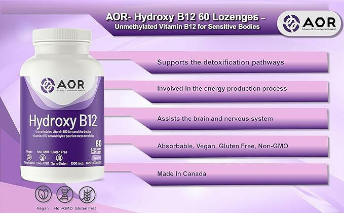 Hydroxy B12 | AOR™ | 60 Tablets