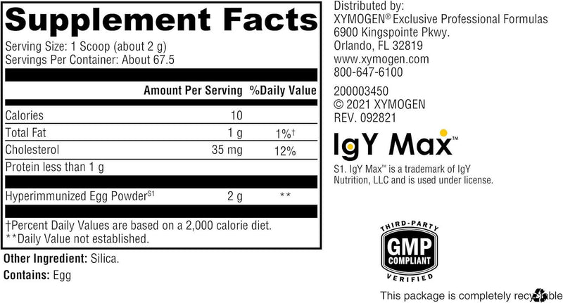 IG 26 DF | Xymogen® | 67.5 Servings (4.76 oz) - Coal Harbour Pharmacy